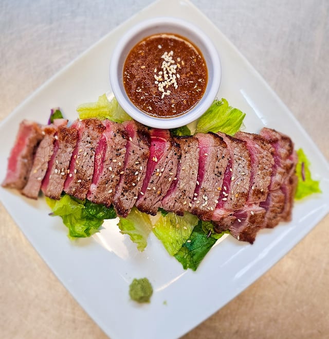 Beef Sashimi.